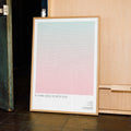 A framed If I Had Legs I'd Kick You movie script poster displayed in a contemporary interior setting.