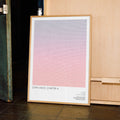 A framed John Wick: Chapter 4 movie script poster displayed in a contemporary interior setting.