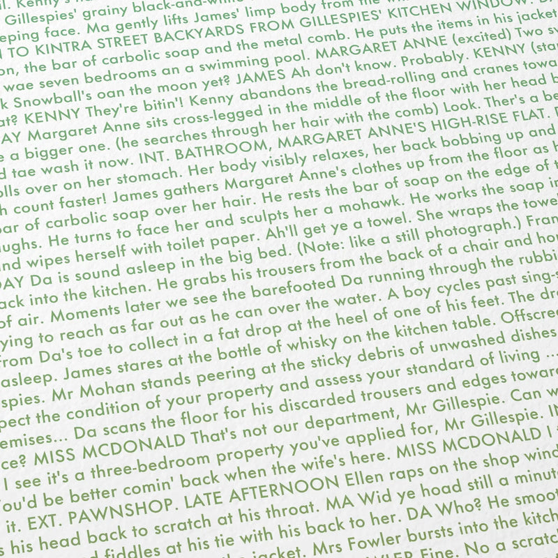 "Ratcatcher" screenplay detail