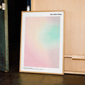 A framed The Fisher King movie script poster displayed in a contemporary interior setting.