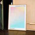 A framed The Life Aquatic with Steve Zissou movie script poster displayed in a contemporary interior setting.