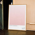 A framed The Royal Tenenbaums movie script poster displayed in a contemporary interior setting.