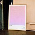 A framed Tootsie movie script poster displayed in a contemporary interior setting.